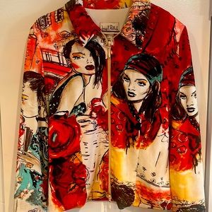 Vintage Joseph ribkoff very graphic jacket size 8, in perfect condition